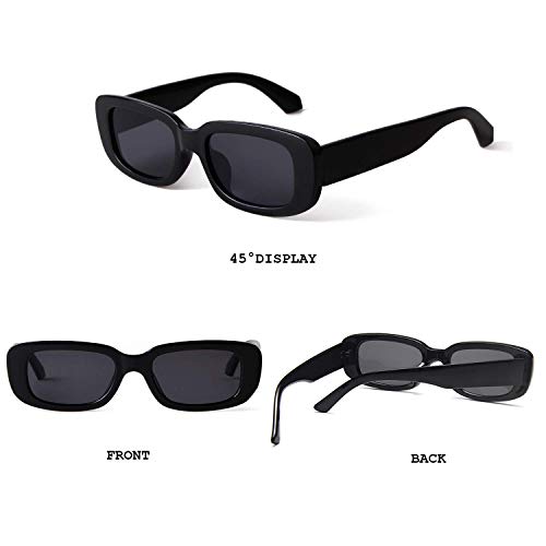 BUTABY Rectangle Sunglasses for Women Driving UV400 Protection
| BUTABY Rectangle Sunglasses for Women Retro 90’s Fashi