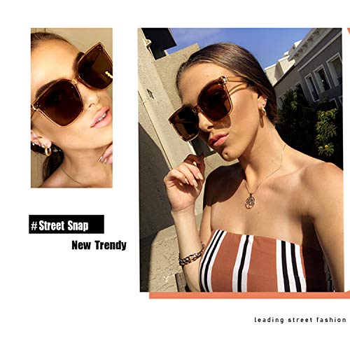 FEISEDY Retro Square Polarized Sunglasses Women Men Vintage Minimalist Shades B2600 ClimatePartner Certified